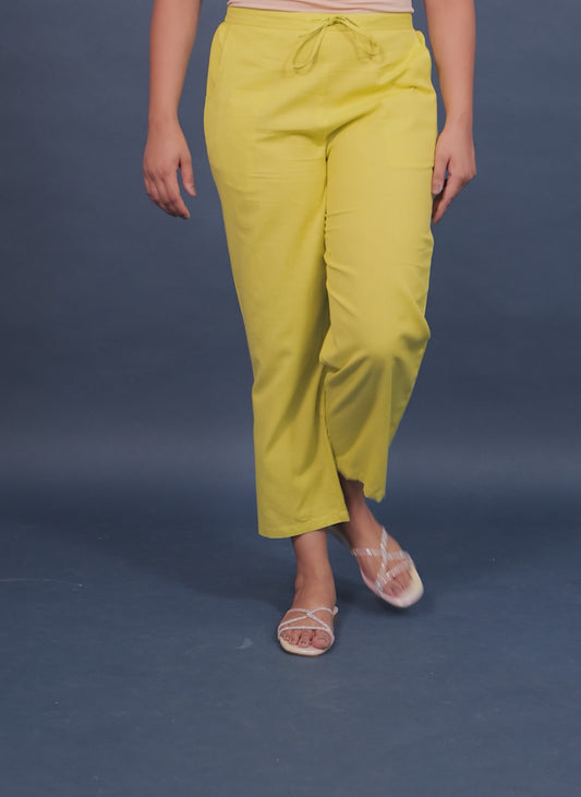 Linen Cotton Solid Pant