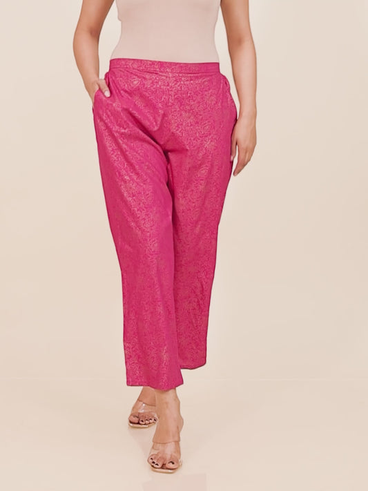 Rayon Gold foil Pant