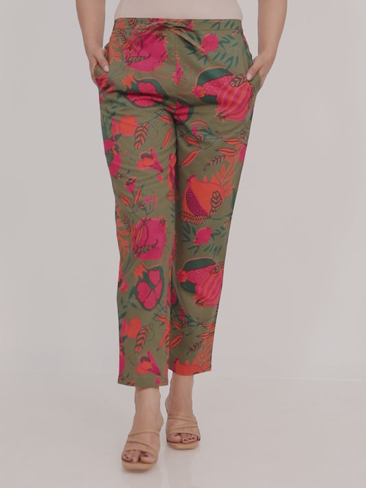 Soft Cotton Foliage Pant