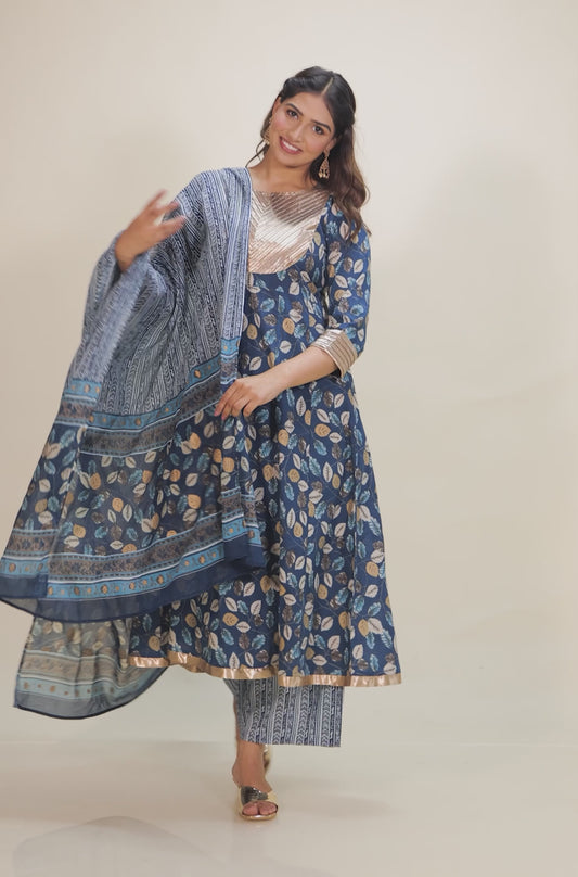 Soft Cotton Foliage Kurta