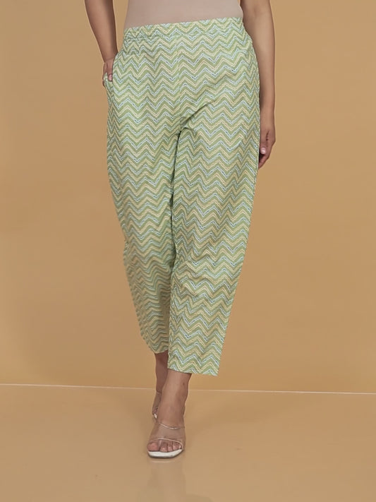 Soft Cotton Chevron Pant