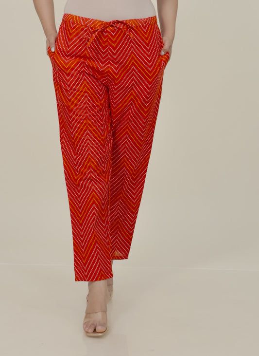 Soft Cotton Bandhani Pant