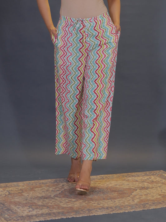 Soft Cotton Chevron Palazzo