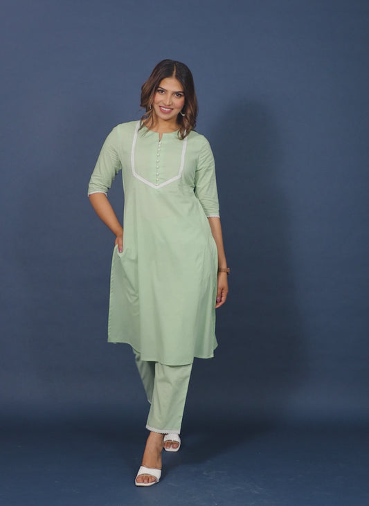 Soft Cotton Solid Kurta