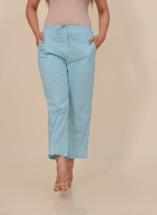 Soft Cotton Geometric Pant