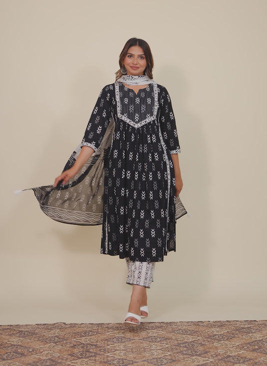 Soft Cotton Ikat Kurta