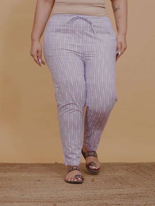 Soft Cotton Striped Pant