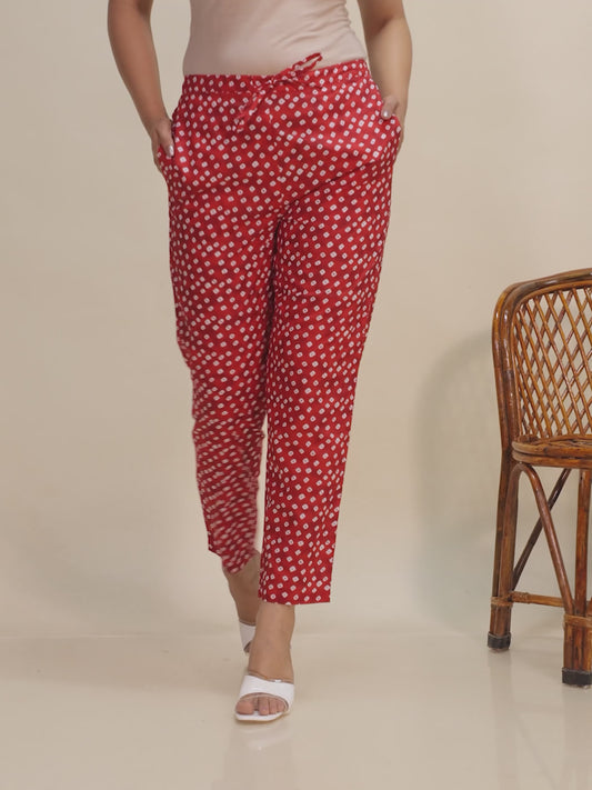 Soft Cotton Bandhani Pant