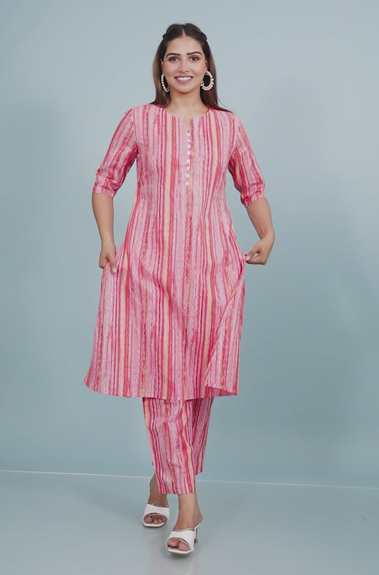 Soft Cotton Striped Kurta