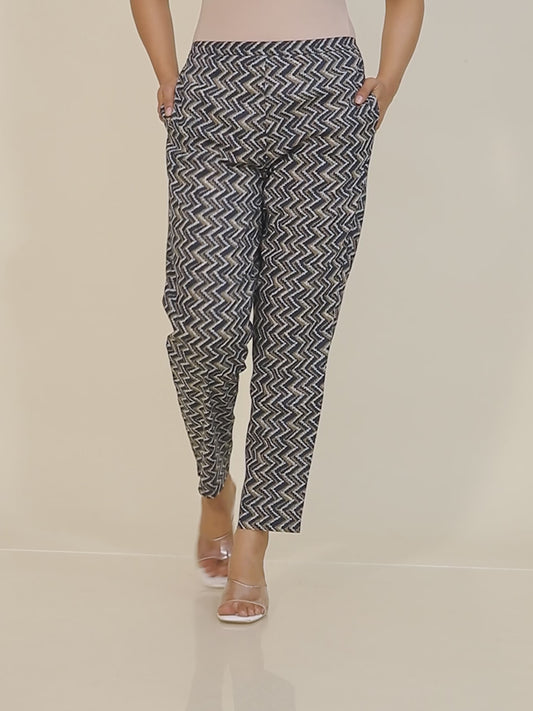 Soft Cotton Chevron Pant