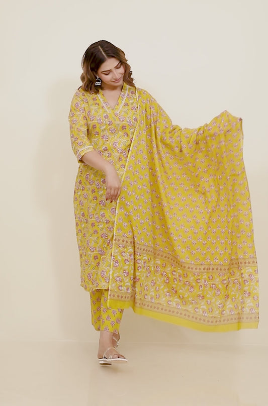 Soft Cotton Floral Kurta