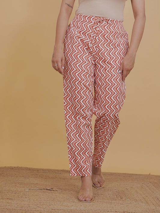 Soft Cotton Chevron Pant