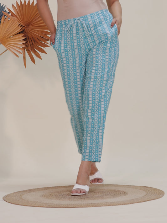 Soft Cotton Striped Pant