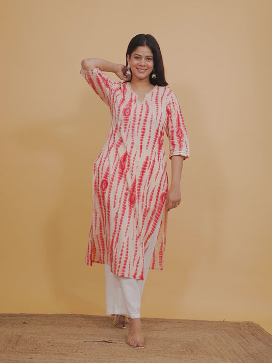 Soft Cotton Tie-Dye Kurta