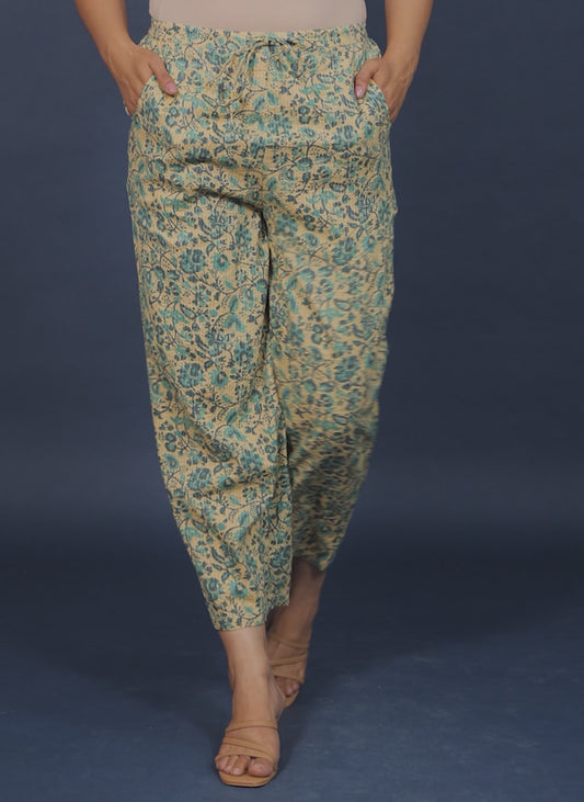 Kantha Cotton Floral Pant