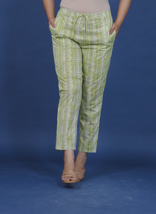 Soft Cotton Striped Pant