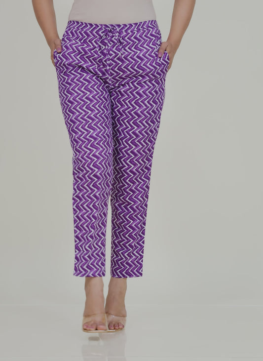 Soft Cotton Chevron Pant