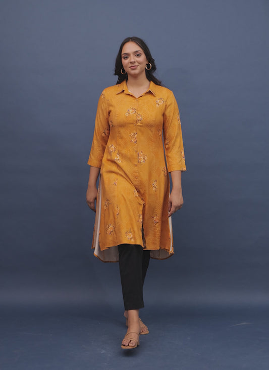 Rayon Floral Kurta