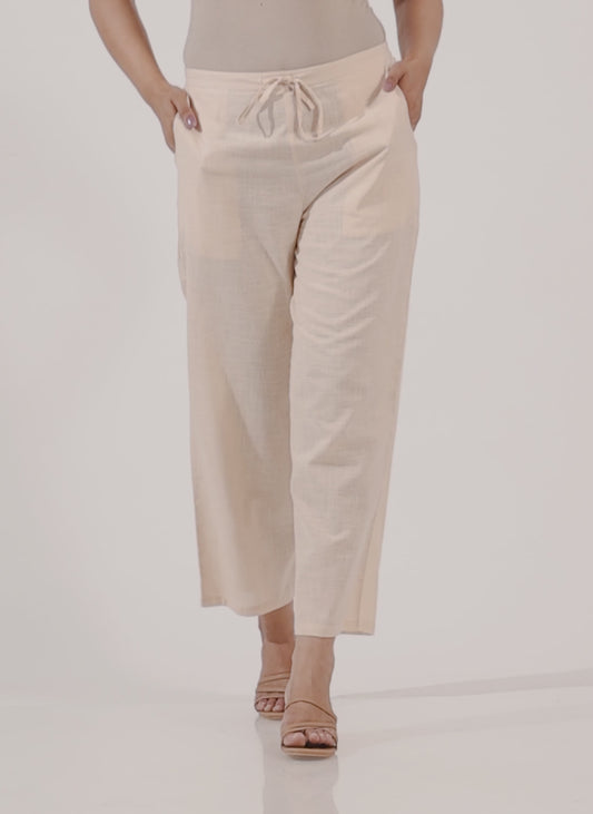 Khadi Cotton Solid Pant