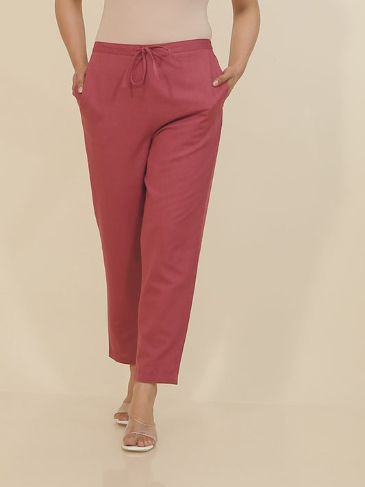 Linen Cotton Solid Pant