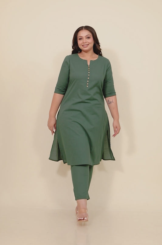 Soft Cotton Solid Kurta