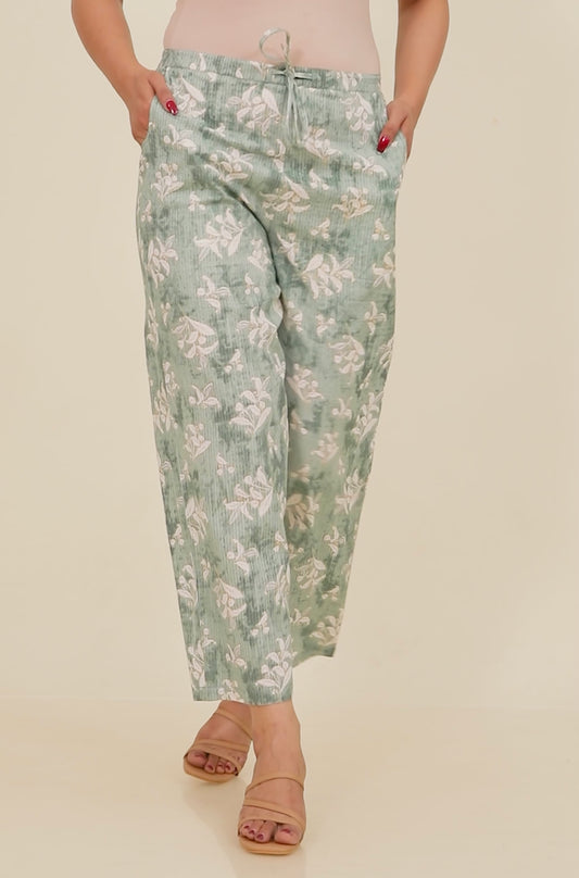 Kantha Cotton Floral Pant