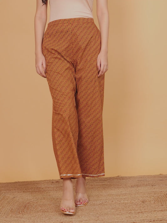 Soft Cotton Striped Pant