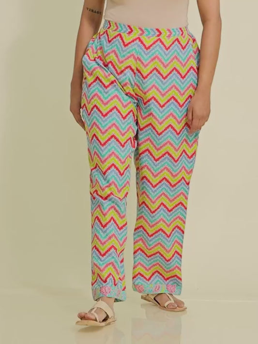 Soft Cotton Chevron Pant