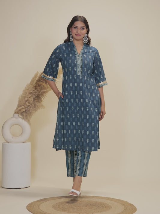 Soft Cotton Block Kurta