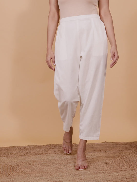 Linen Cotton Solid Pant