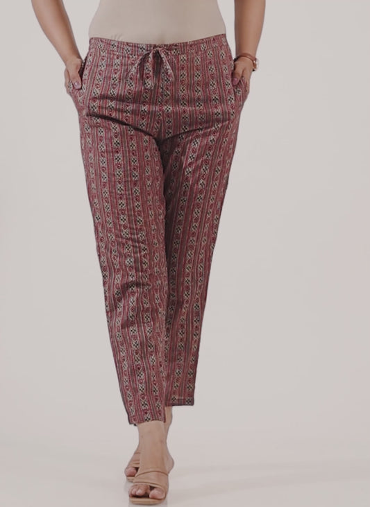 Soft Cotton Ajrakh Pant