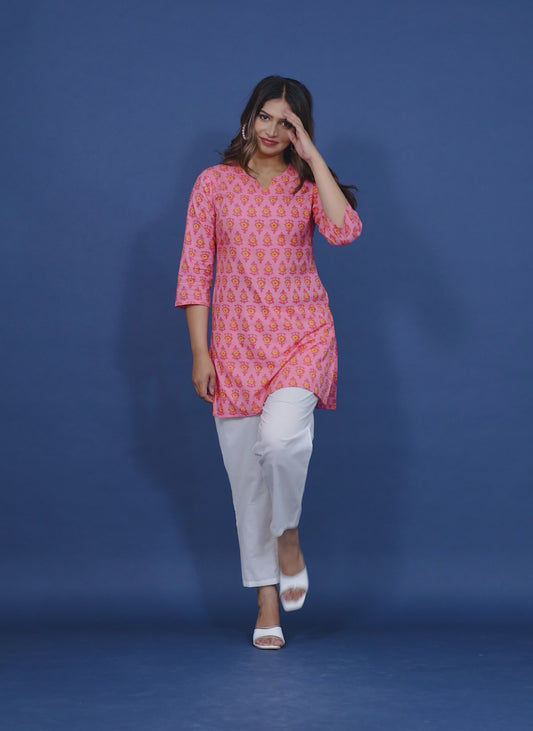 Soft Cotton Butti Kurti