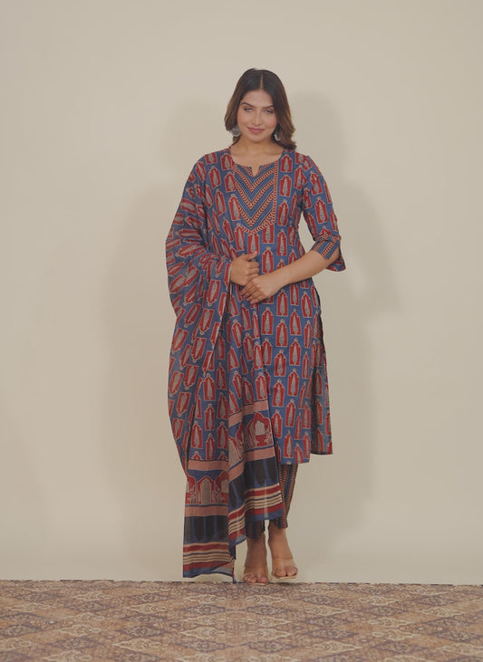 Soft Cotton Abstract Kurta