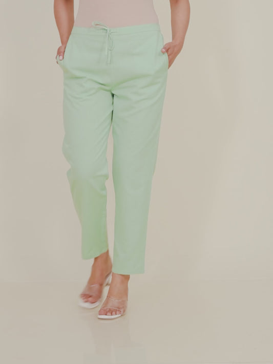 Linen Cotton Solid Pant