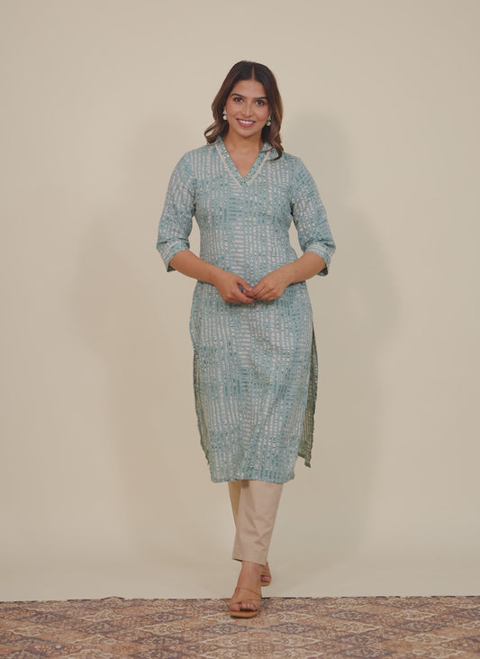 Soft Cotton Tie-Dye Kurta