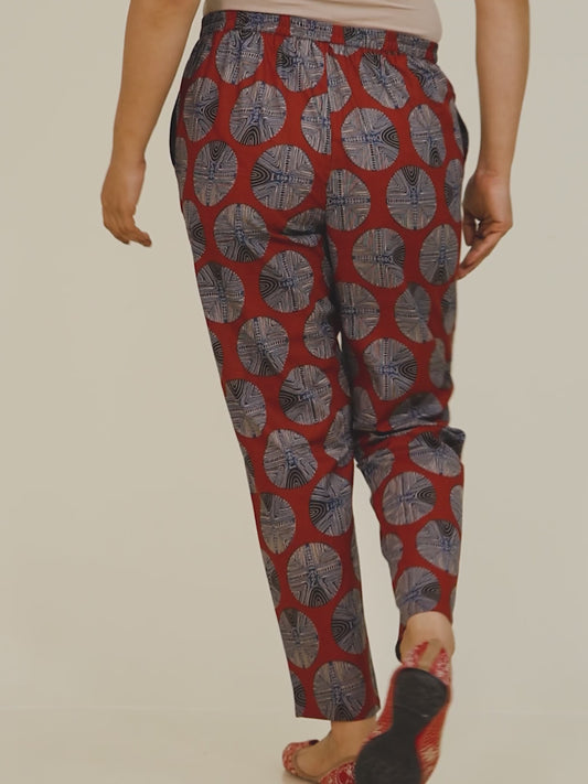 Soft Cotton Abstract Pant