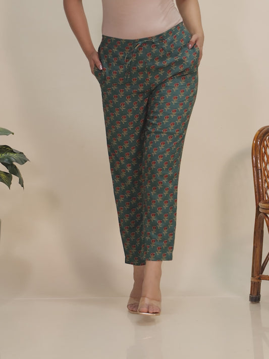 Soft Cotton Block Pant