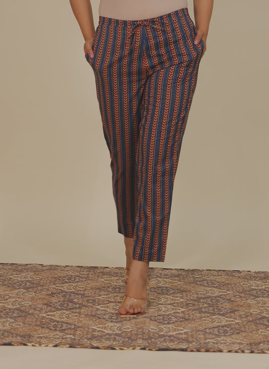 Soft Cotton Striped Pant