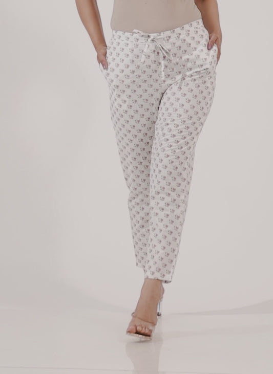 Soft Cotton Hand-Block Pant