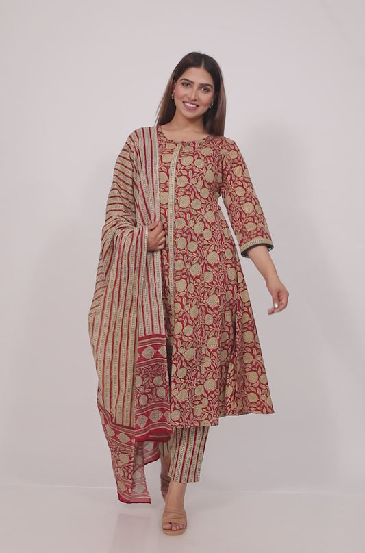 Soft Cotton Block Kurta