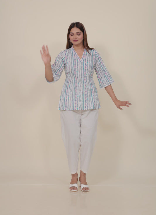 Soft Cotton Striped Kurti