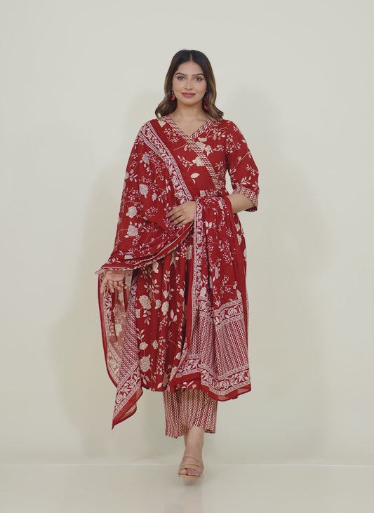 Soft Cotton Floral Kurta