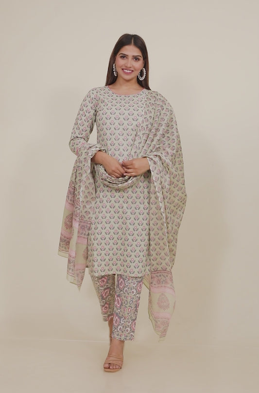 Soft Cotton Block Kurta