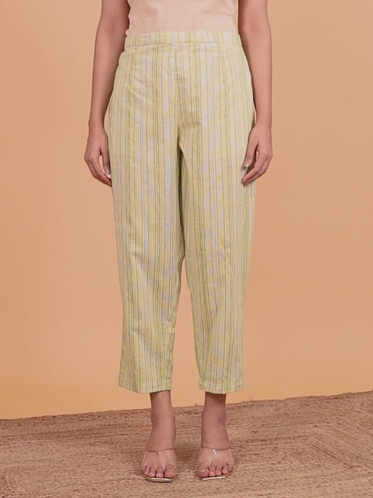 Soft Cotton Striped Pant