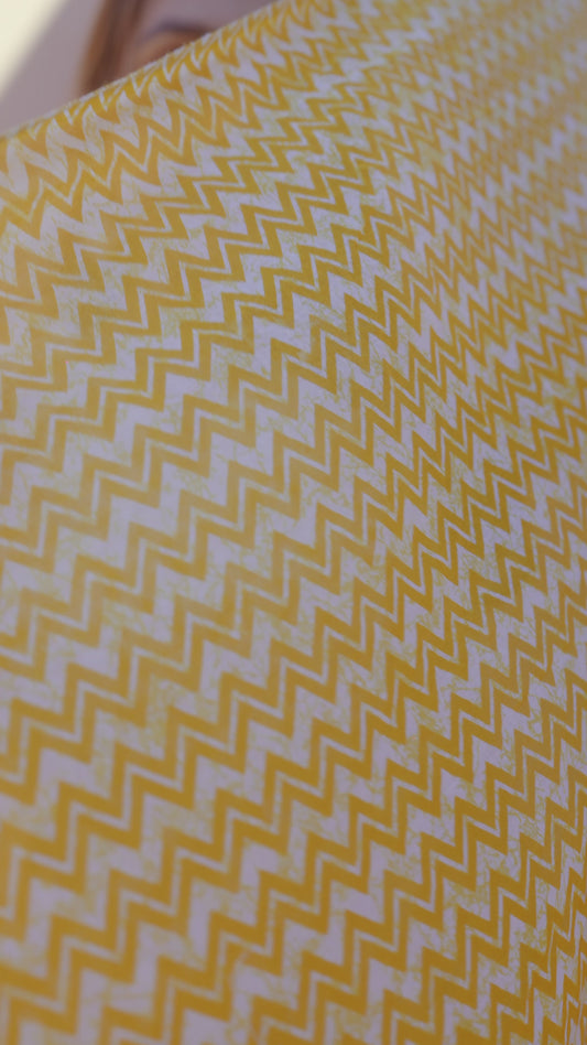 Embroidered Soft Cotton Block Print Straight Yellow Kurta