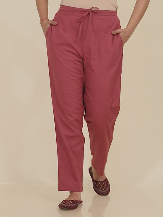 Linen Cotton Solid Pant