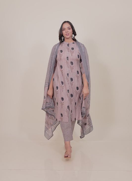 Soft Cotton Floral Kurta