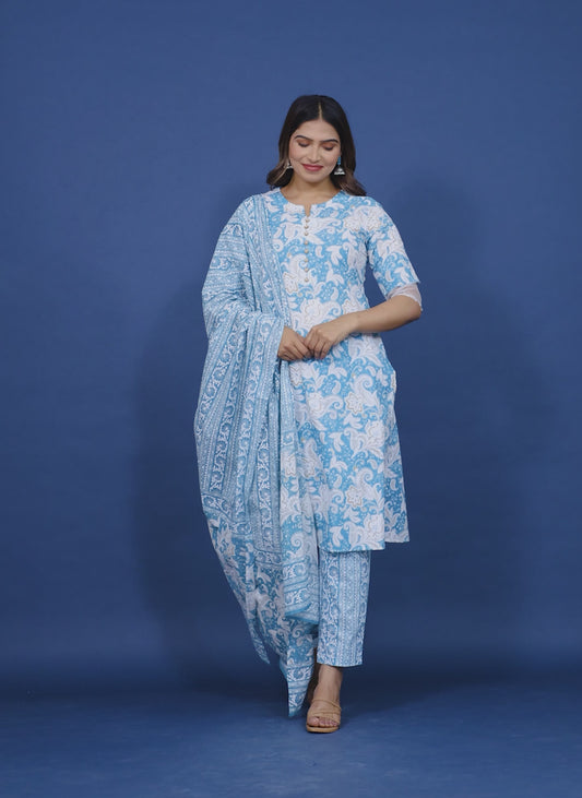 Soft Cotton Paisley Kurta