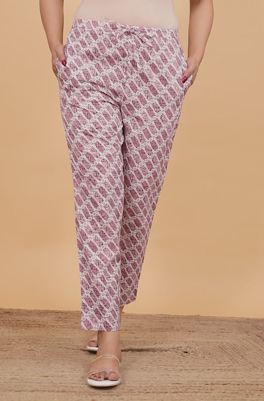 Soft Cotton Abstract Pant