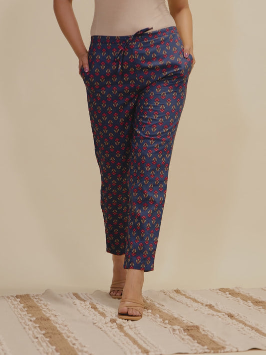 Soft Cotton Block Pant